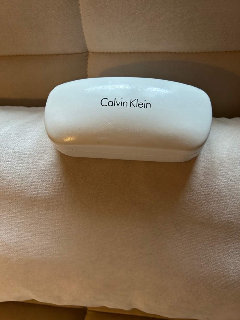 Calvin Klein White Protective Glasses Case